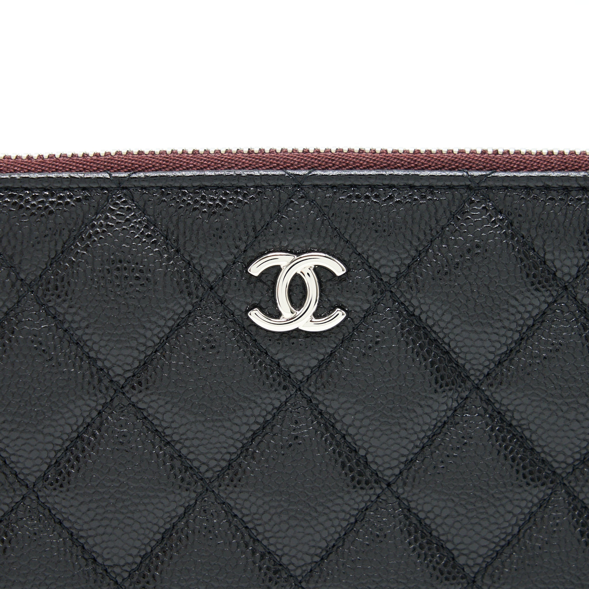 CHANEL COIN POUCH CAVIAR LEATHER BLACK