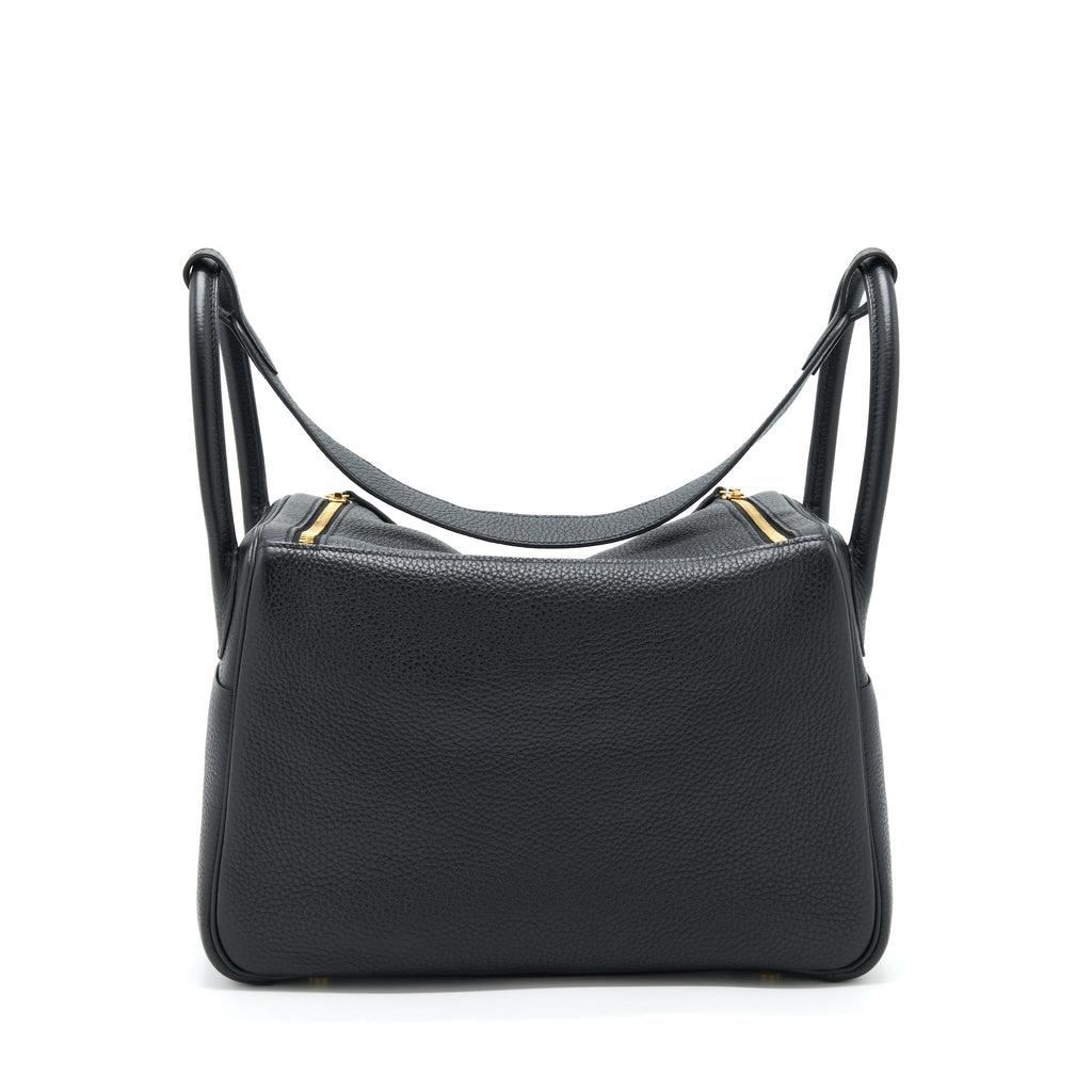 HERMES LINDY 30 CLEMENCE BLACK GHW
