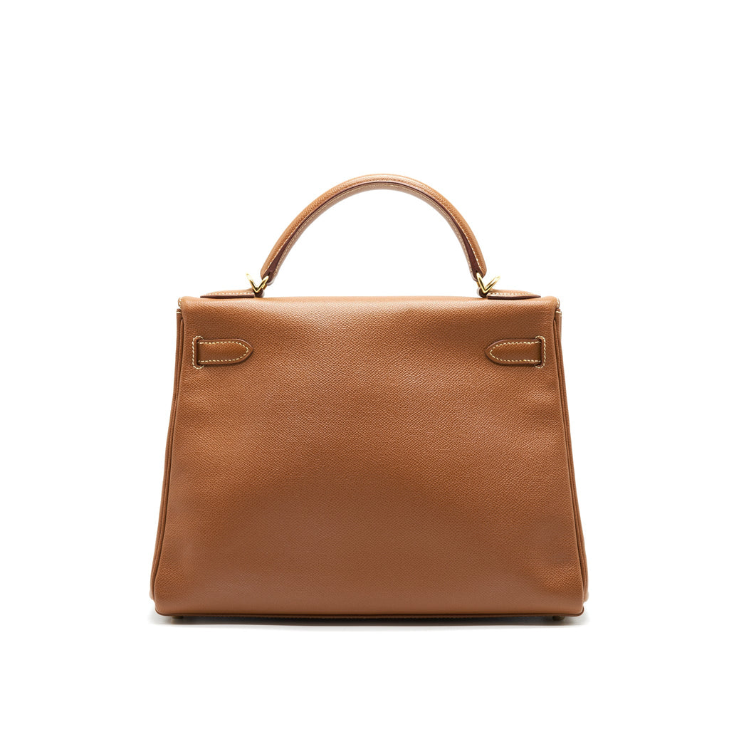 HERMES KELLY 32 GOLD EPSOM GHW