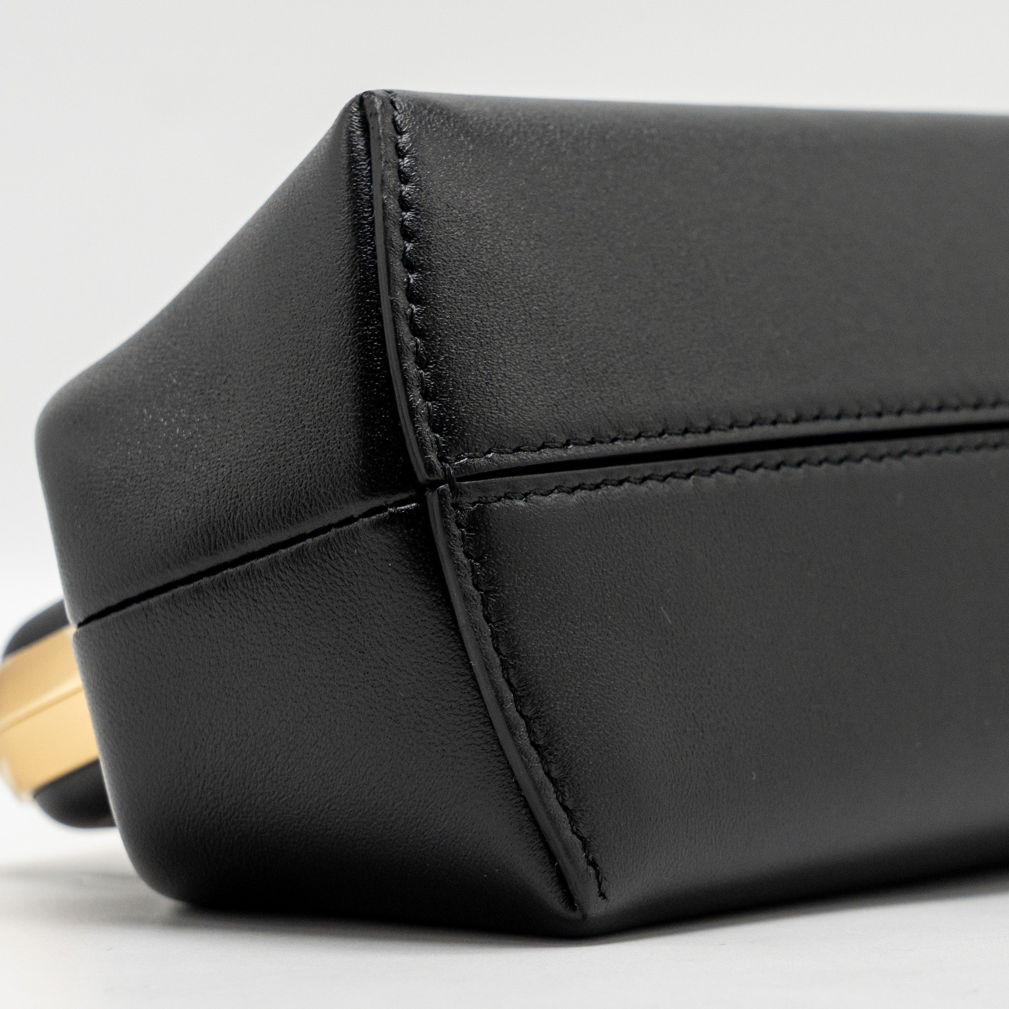 FENDI SMALL FENDI FIRST CLUTCH BAG NAPPA BLACK GHW