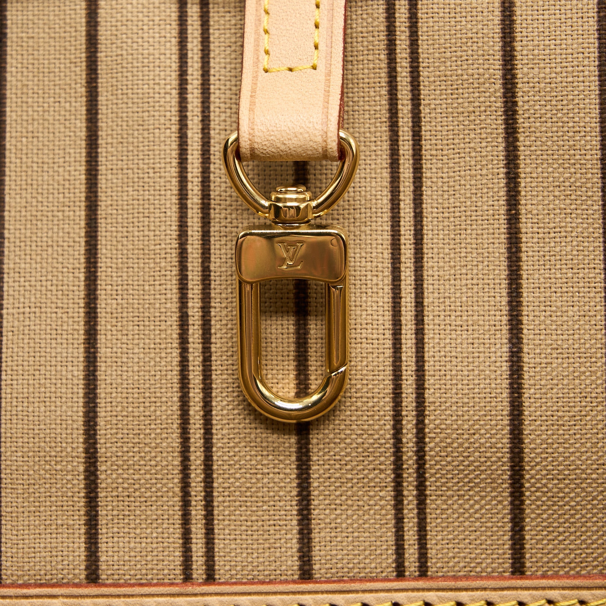 LOUIS VUITTON NEVERFULL MM MONOGRAM CANVAS / BEIGE LGHW