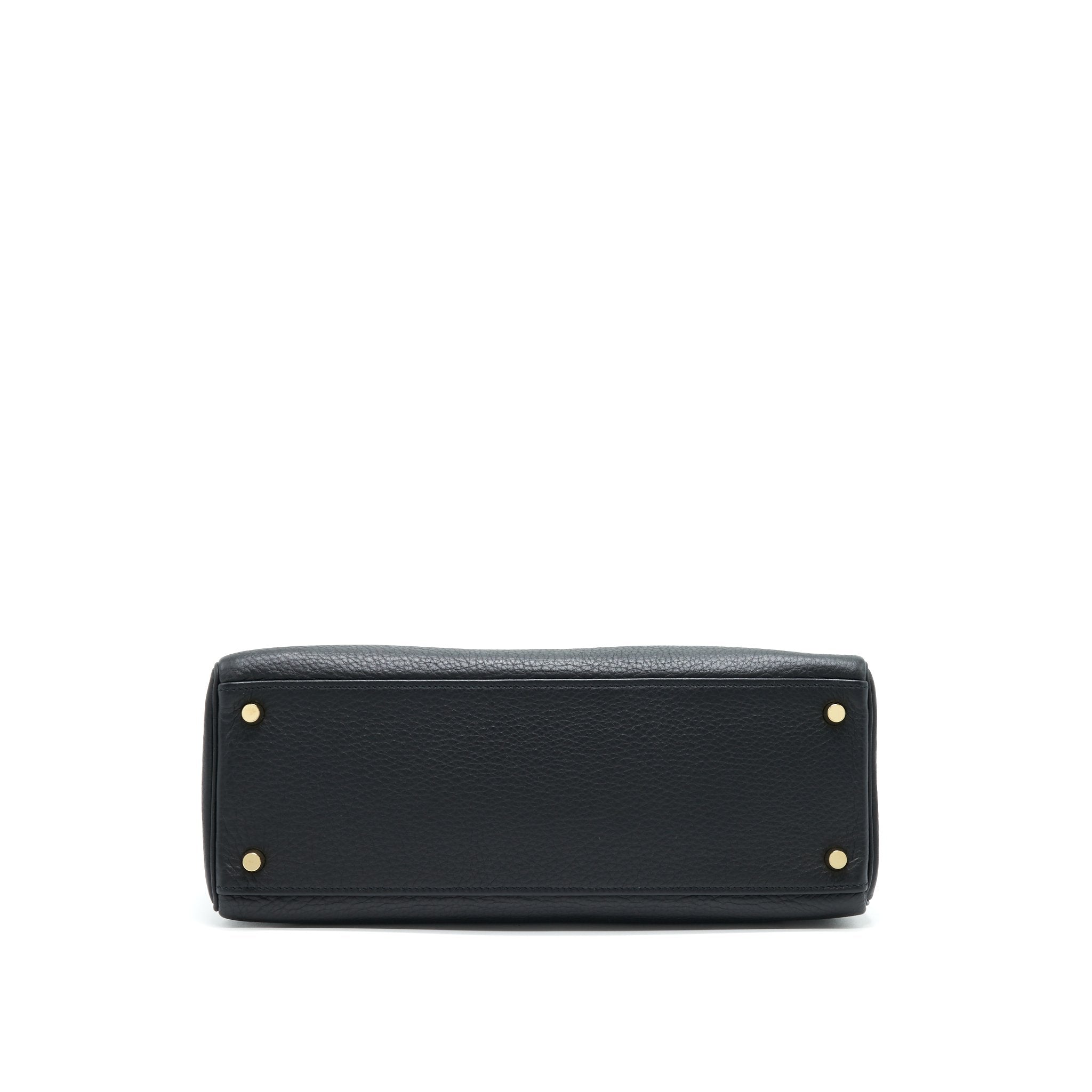 HERMES KELLY 32 BLACK GHW