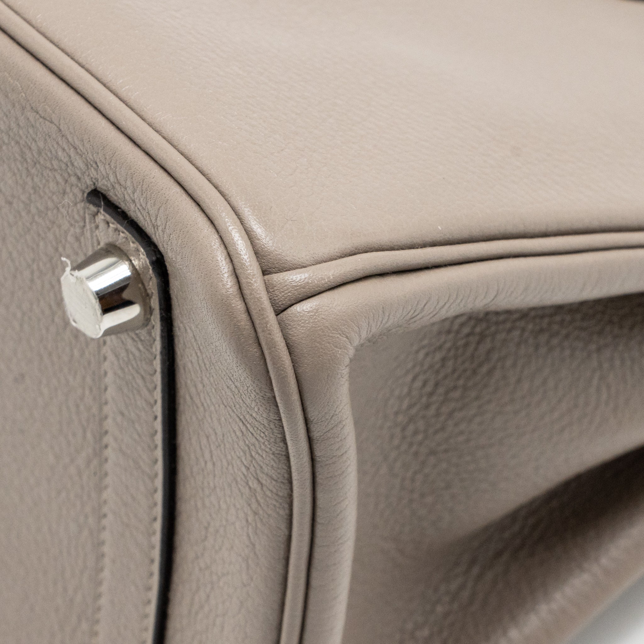 HERMES BIRKIN 25 TAURILLON NOVILLO M8 GRIS ASPHALTE SHW