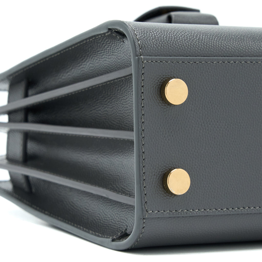 SAINT LAURENT/YSL SAC DE JOUR NANO GREY GHW