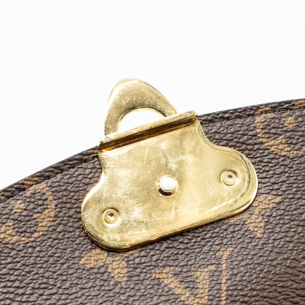 LOUIS VUITTON PALLAS CHAIN BAG MONOGRAM CANVAS/ LEATHER CERISE GHW