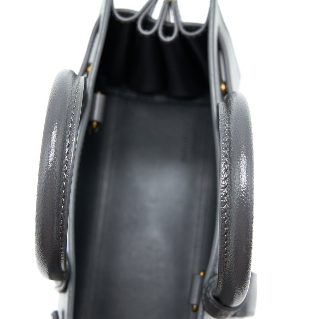 SAINT LAURENT/YSL SAC DE JOUR NANO GREY GHW