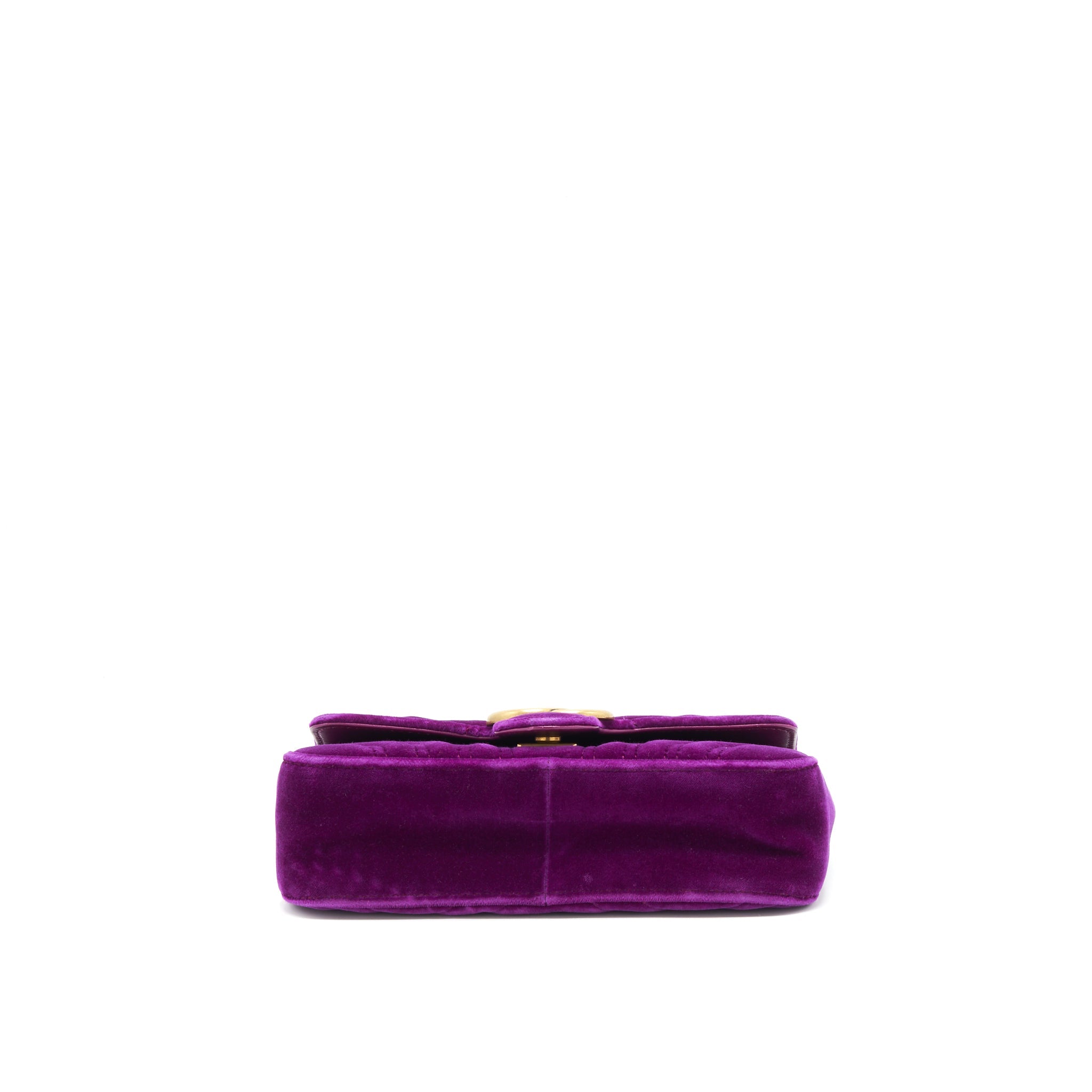GUCCI MINI MARMONT BAG VELVET PURPLE GHW