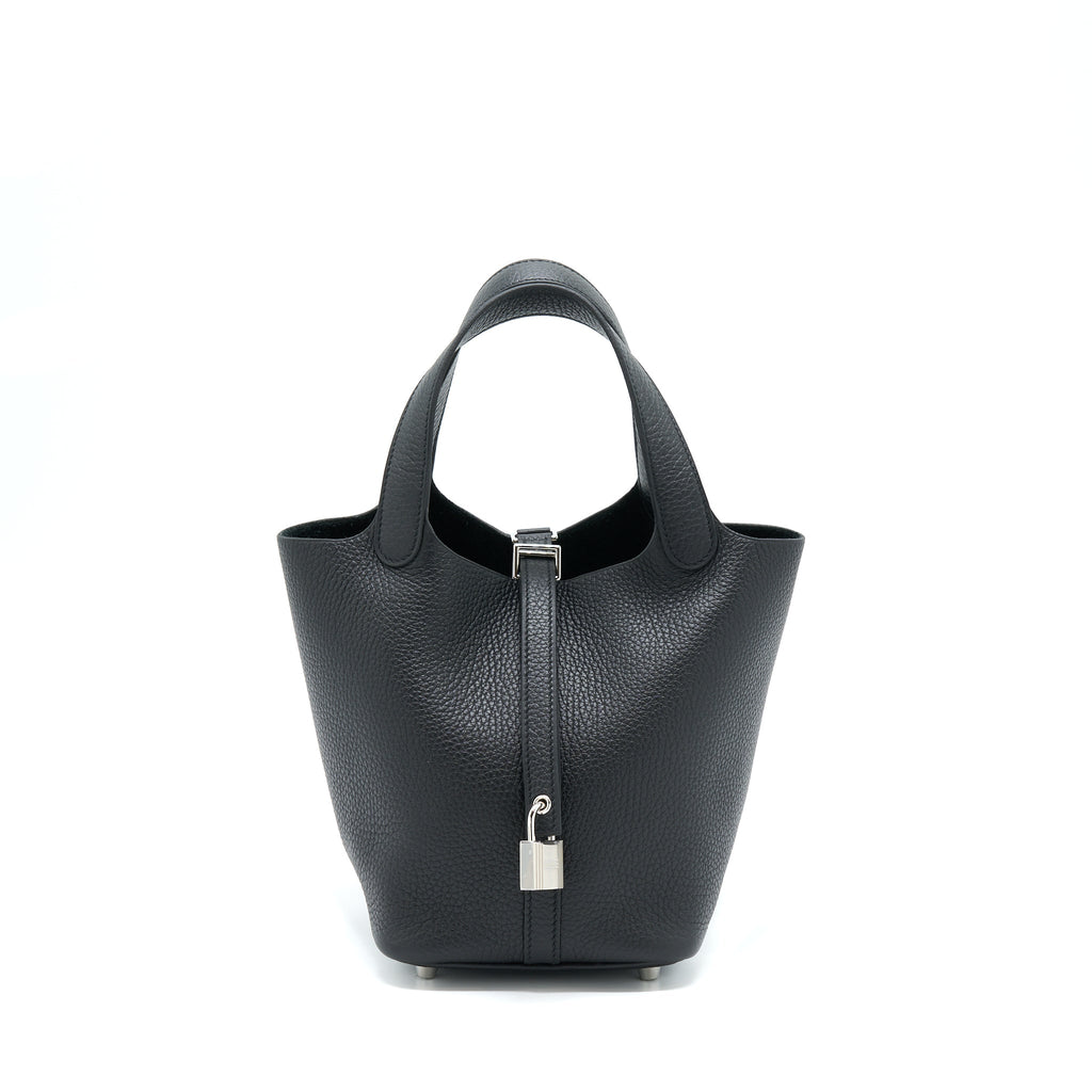 HERMES PICOTIN 18 LOCK BAG CLEMENCE EBENE SHW
