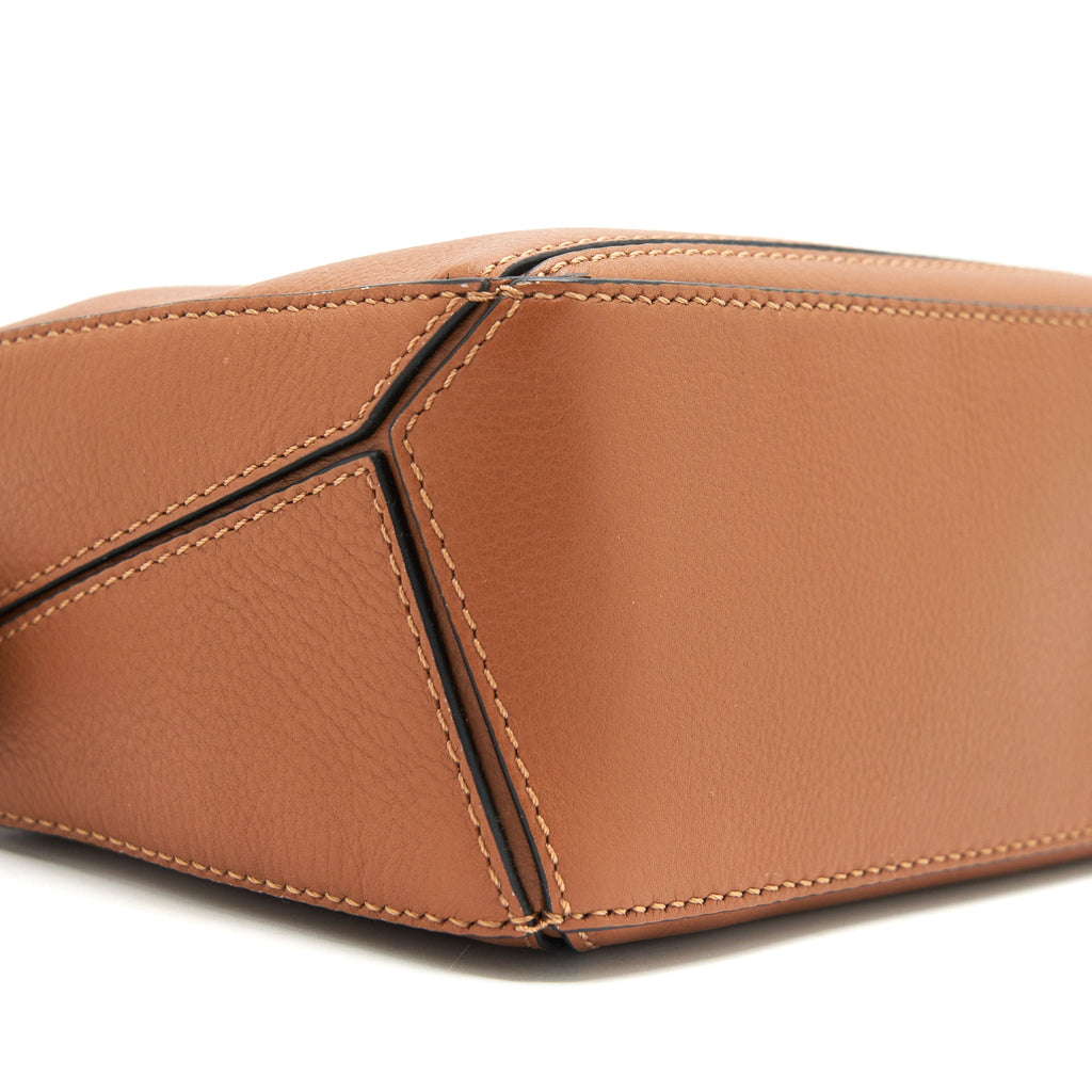LOEWE MINI PUZZLE BAG TAN