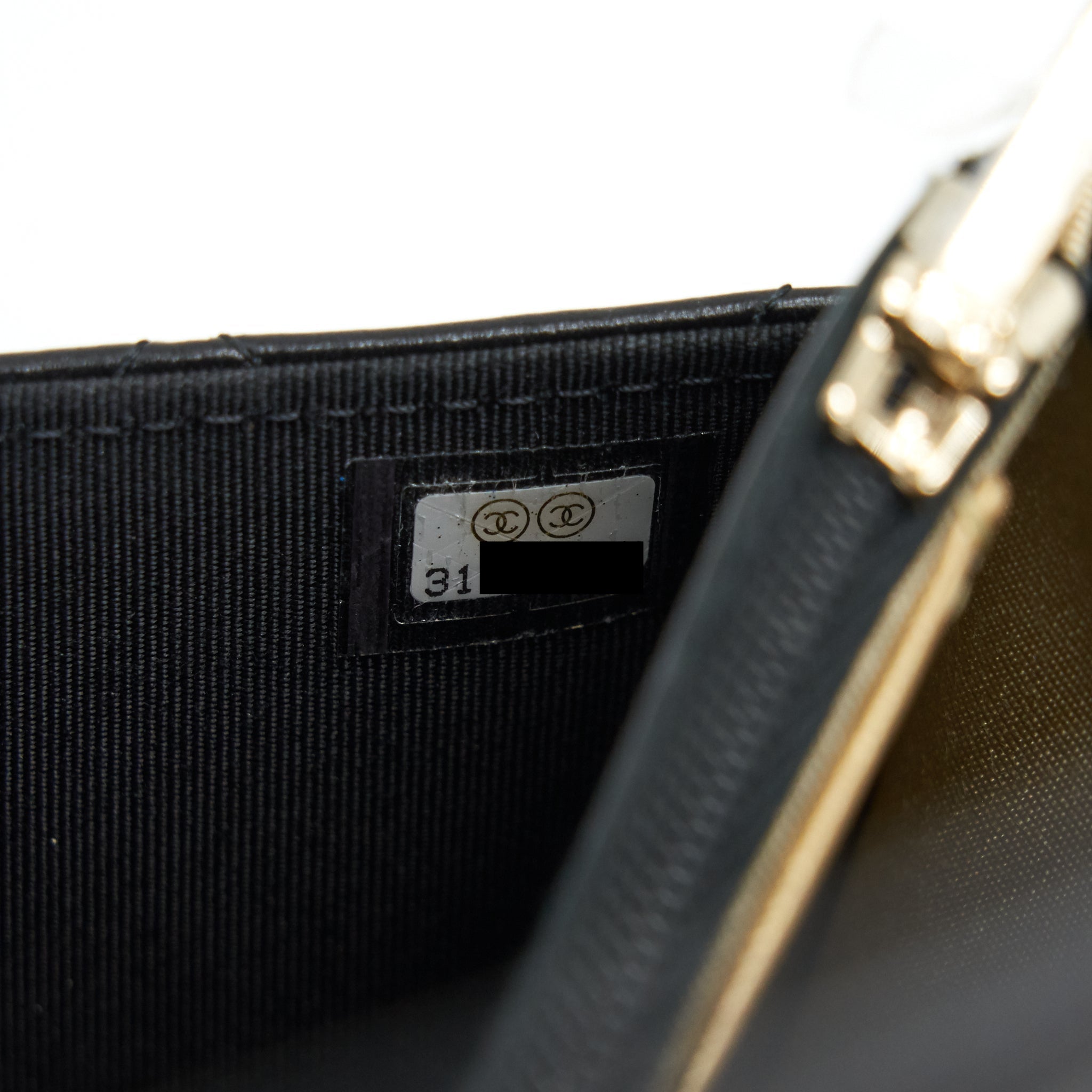 CHANEL 2021 SEASONAL WALLET ON CHAIN BLACK GHW