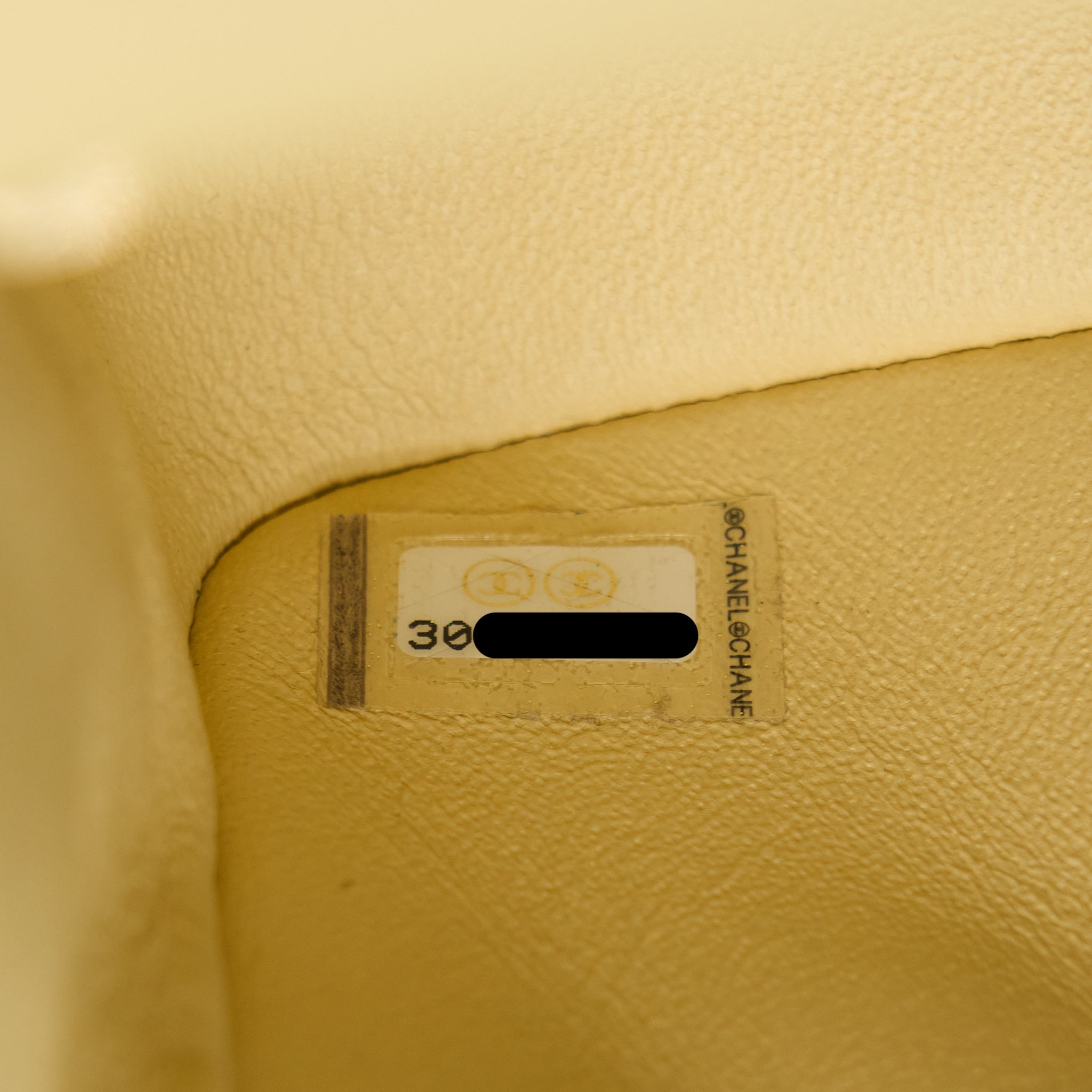 CHANEL MINI SQUARE FLAP BAG LAMBSKIN LIGHT YELLOW LGHW