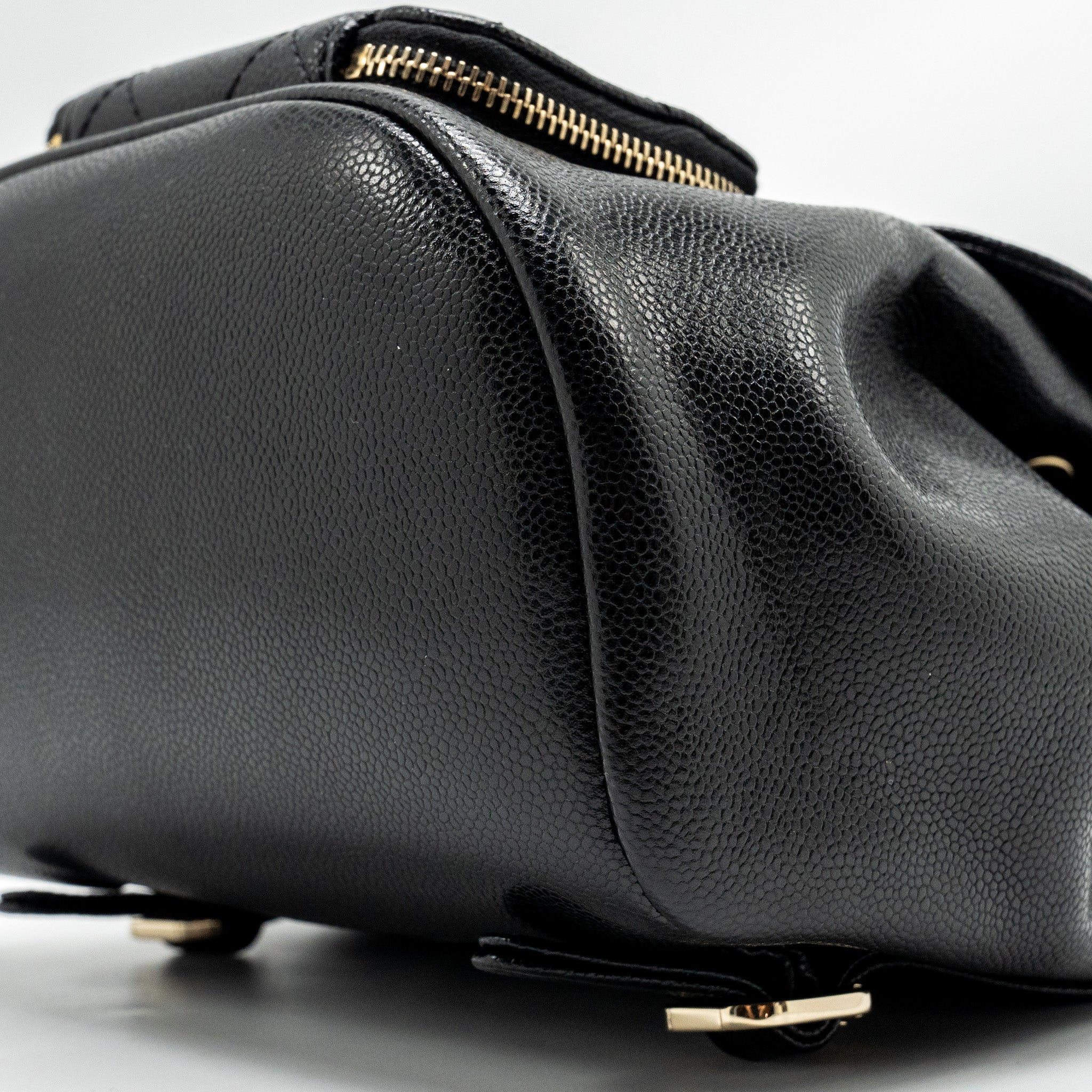 CHANEL AFFINITY BACKPACK CAVIAR BLACK LGHW (MICROCHIP)