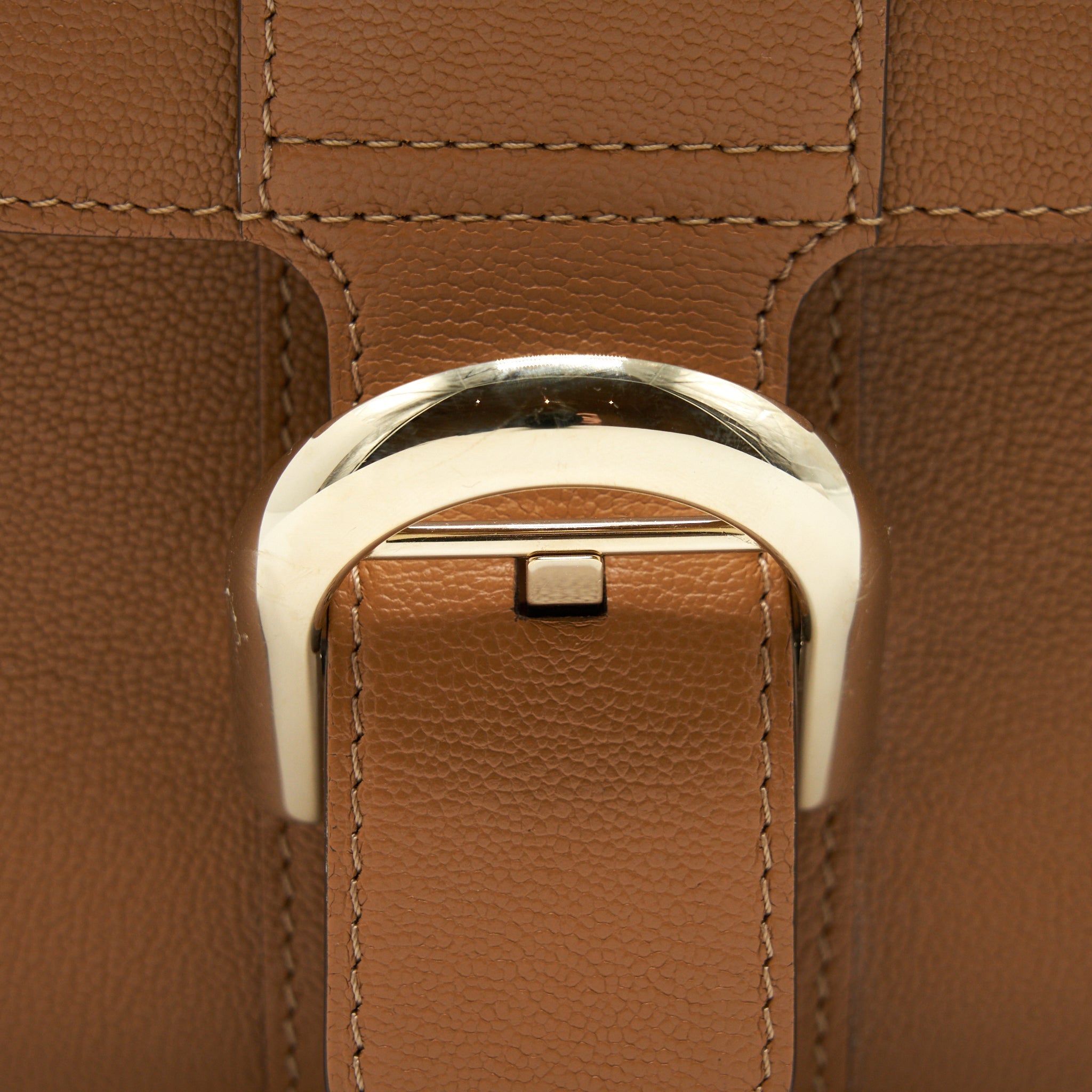 DELVAUX MINI BRILLIANT BAG GRAINED CALFSKIN GOLD GHW