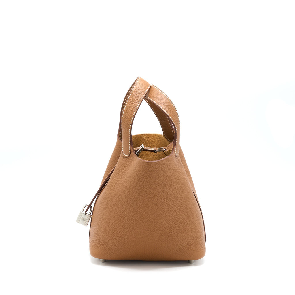 HERMES PICOTIN 18 LOCK BAG CLEMENCE GOLD SHW