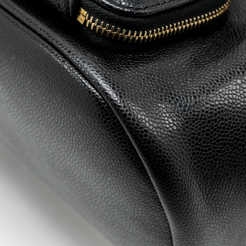CHANEL AFFINITY BACKPACK CAVIAR BLACK LGHW (MICROCHIP)