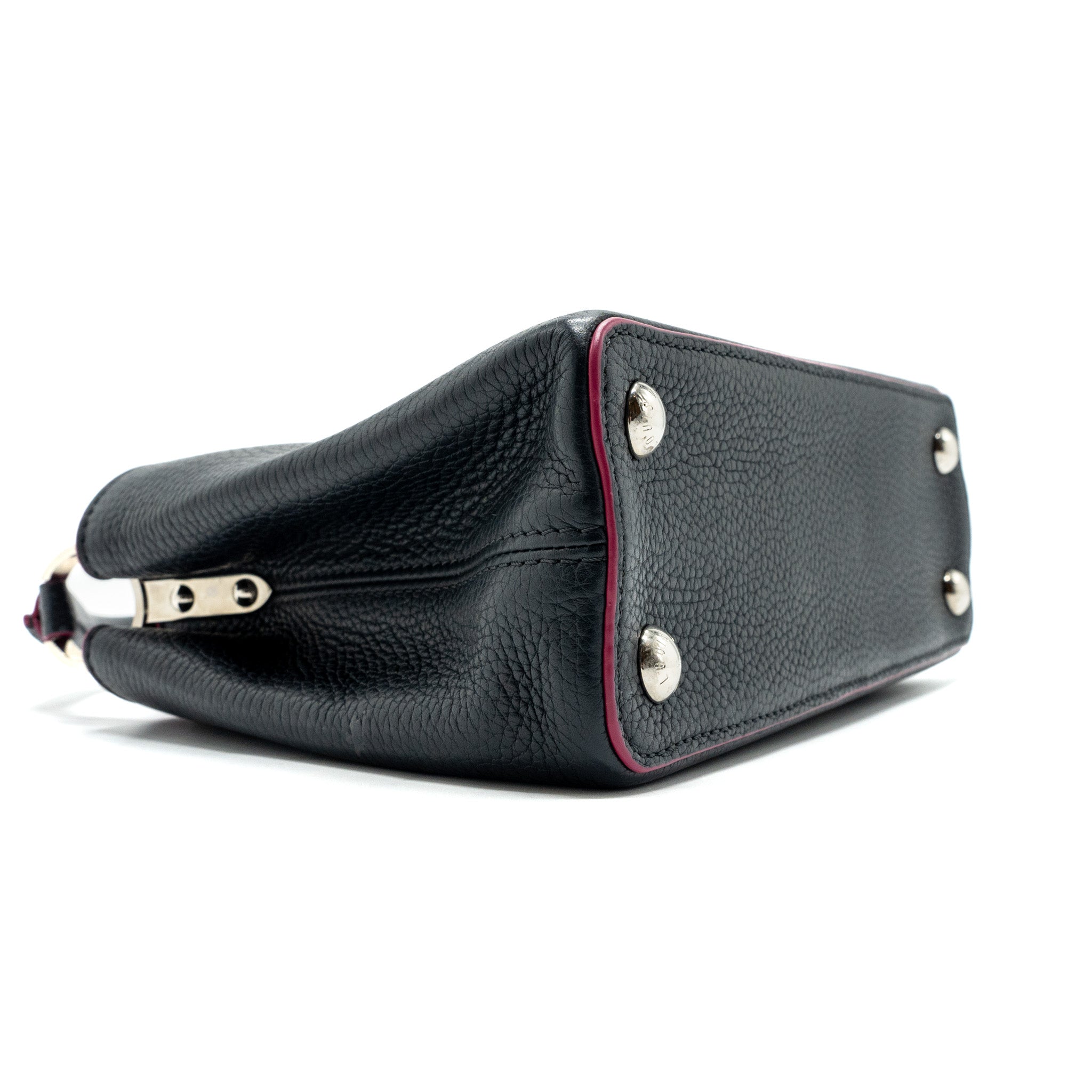 LOUIS VUITTON CAPUCINES BB TAURILLON NAVY SHW