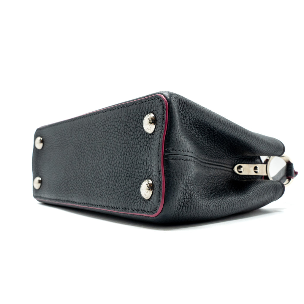 LOUIS VUITTON CAPUCINES BB TAURILLON NAVY SHW