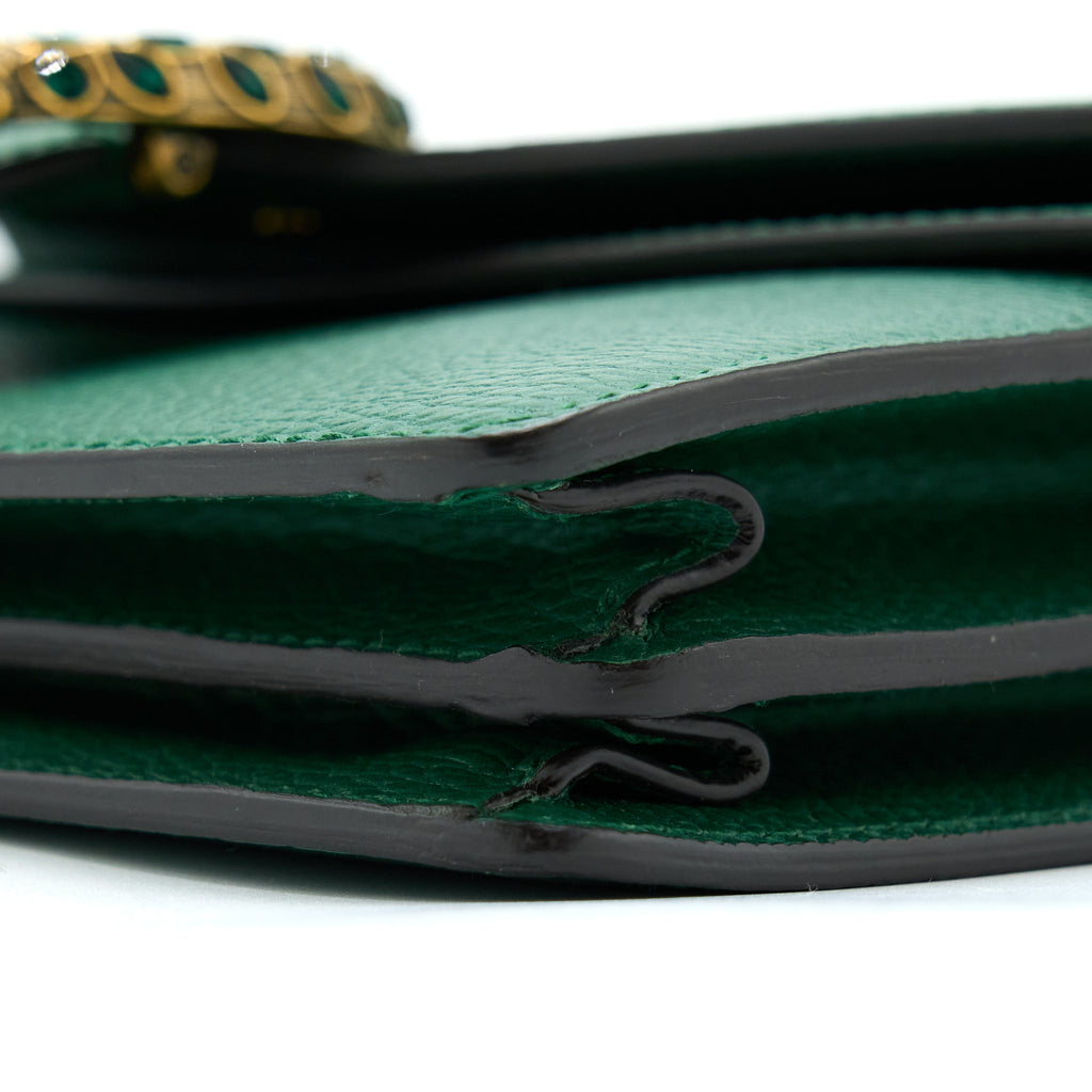 GUCCI SMALL DIONYSUS BAG GREEN MULTICOLOUR HARDWARE