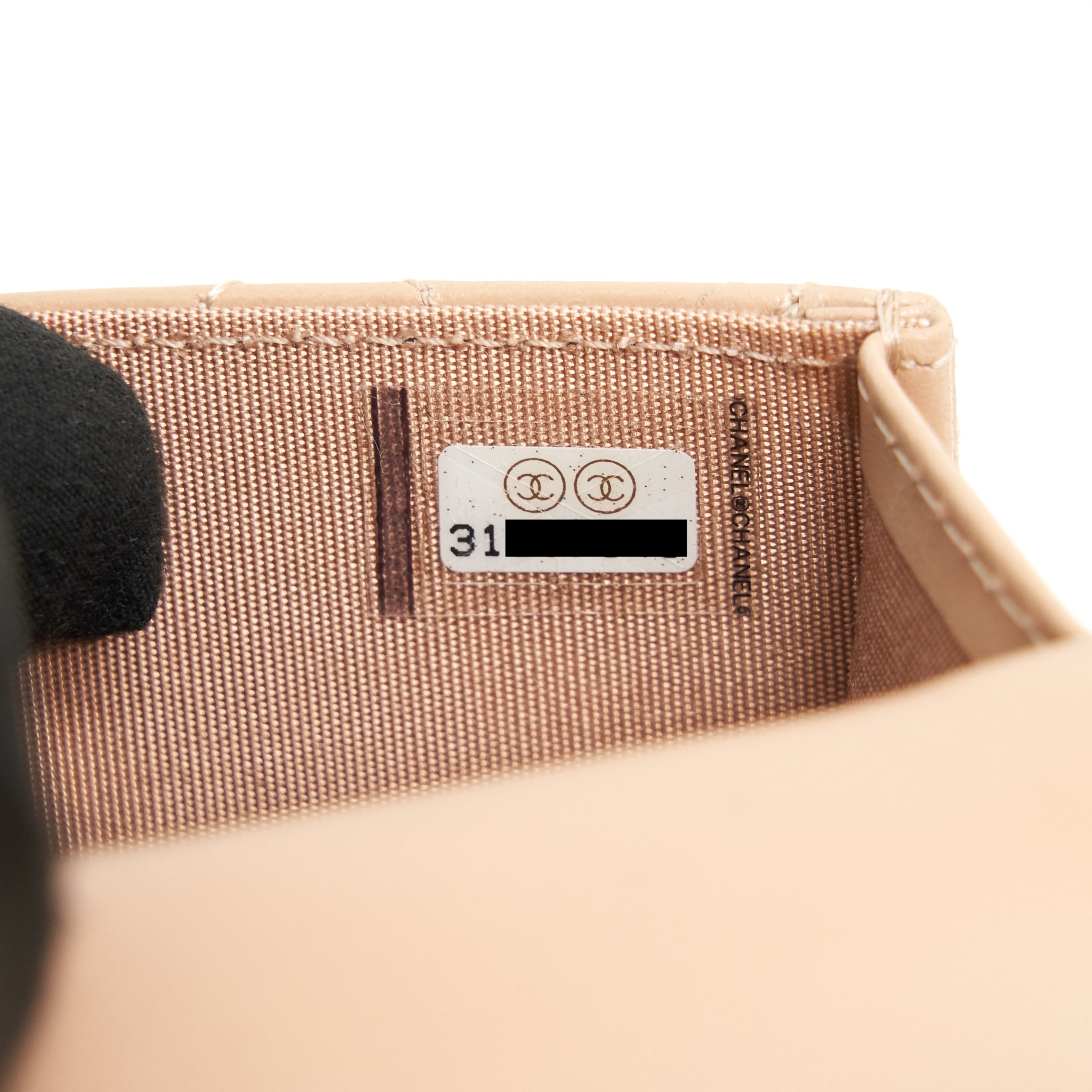 CHANEL 21A FLAP COIN PURSE WITH CHAIN BEIGE GHW CALFSKIN
