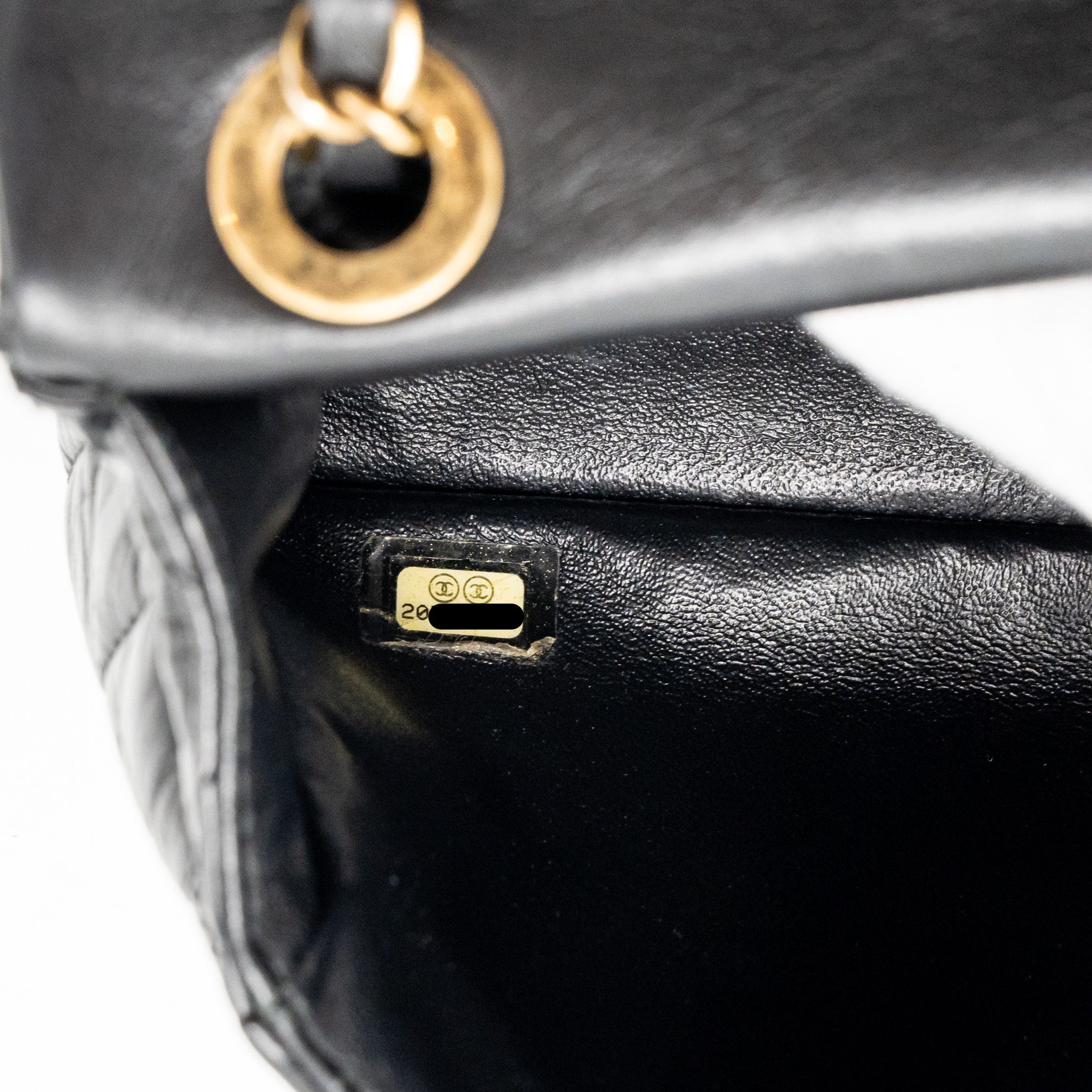 CHANEL MEDALLION QUILTED FLAP BAG AGED CALFSKIN BLACK MULTICOLOUR HARDWARE