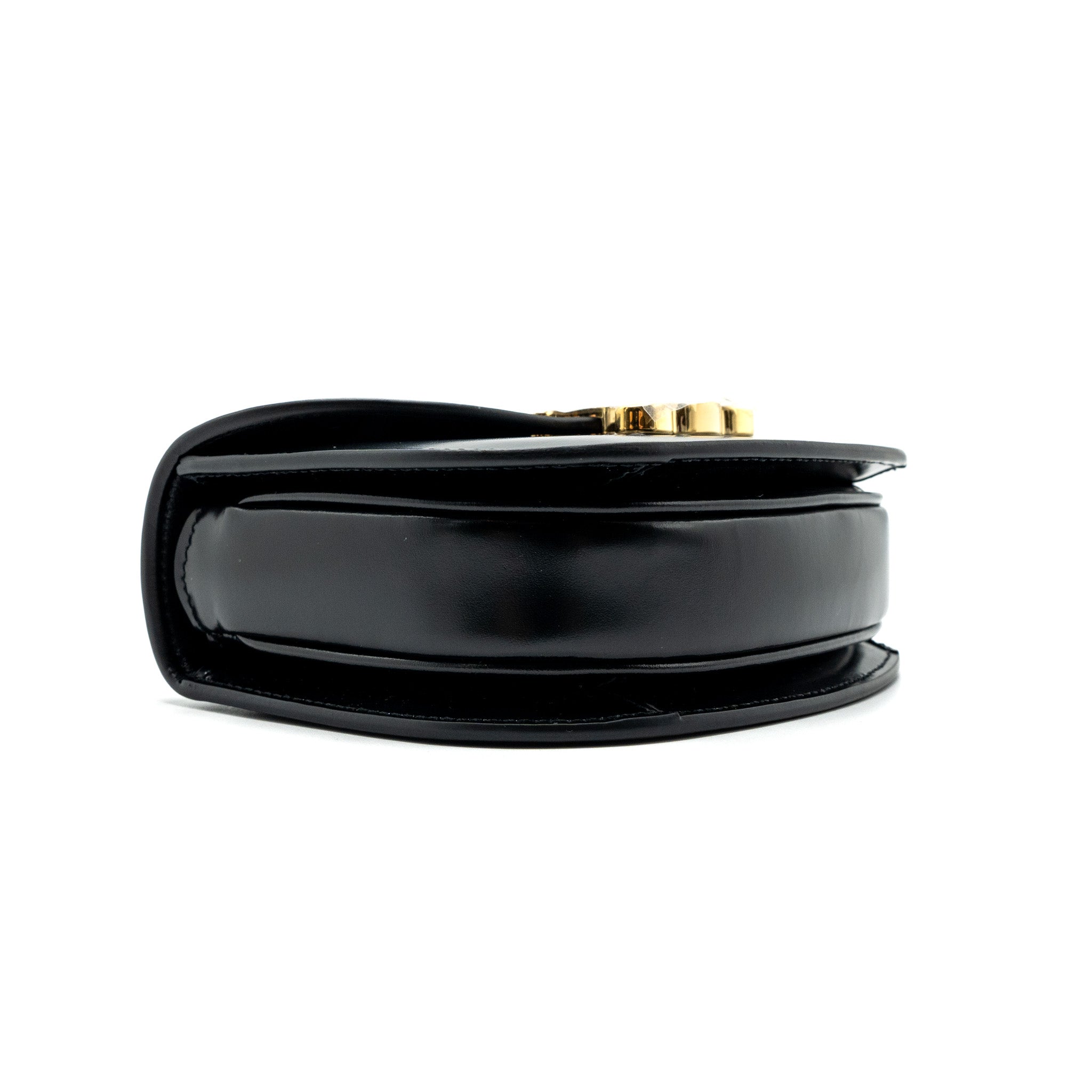 CELINE MINI BESACE SHINY CALFSKIN BLACK GHW