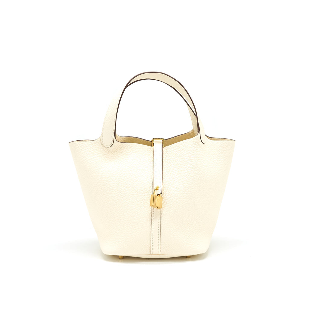 HERMES PICOTIN 22 LOCK BAG I2 NATA GHW