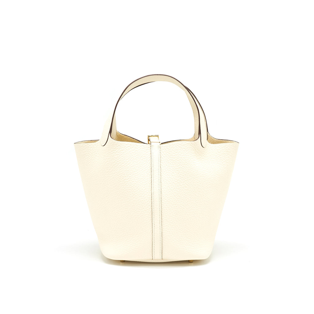 HERMES PICOTIN 22 LOCK BAG I2 NATA GHW