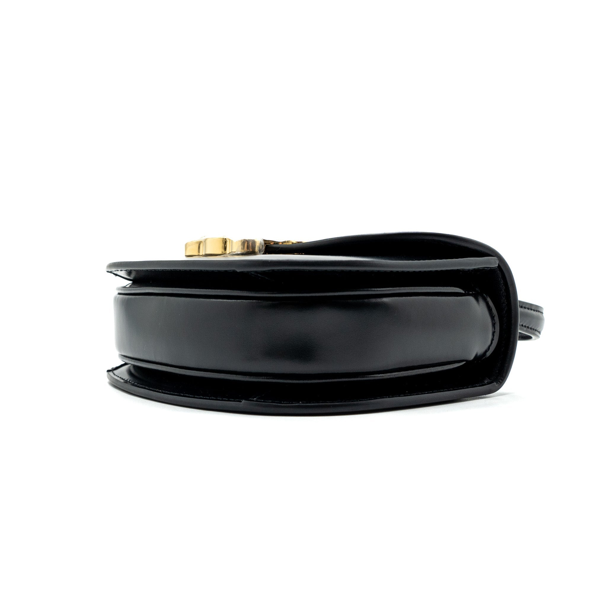 CELINE MINI BESACE SHINY CALFSKIN BLACK GHW