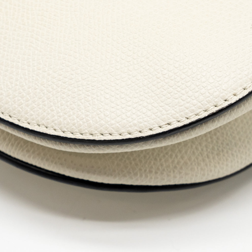 DIOR MEDIUM SADDLE BAG CALFSKIN WHITE GHW