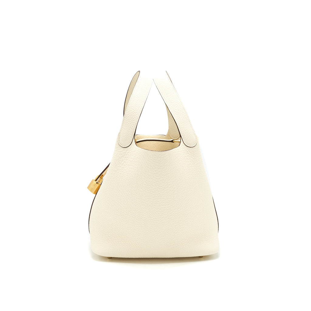 HERMES PICOTIN 22 LOCK BAG I2 NATA GHW