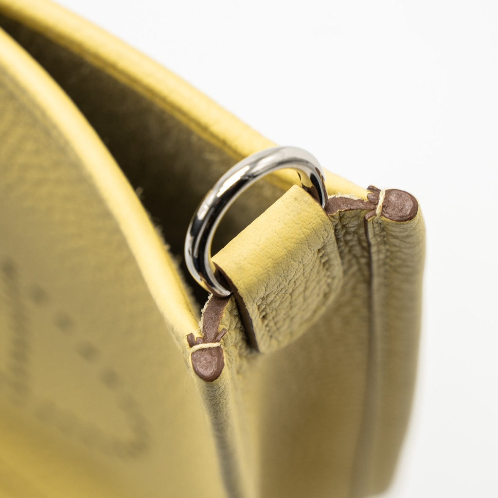 HERMES MINI EVELYNE CLEMENCE 1Z JAUNE POUSSIN SHW