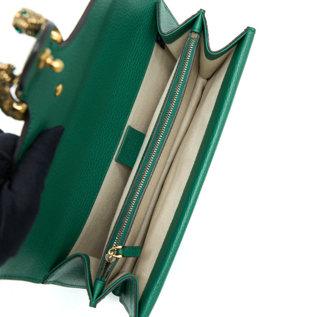 GUCCI SMALL DIONYSUS BAG GREEN MULTICOLOUR HARDWARE