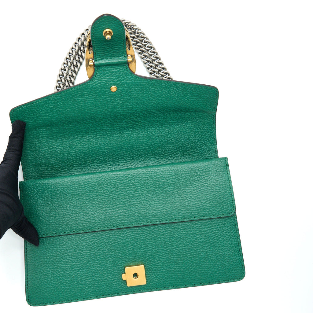 GUCCI SMALL DIONYSUS BAG GREEN MULTICOLOUR HARDWARE