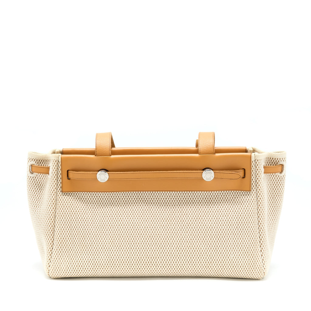 HERMES VINTAGE CLOTH TOTE WITH EXCHANGE POCKET SHW