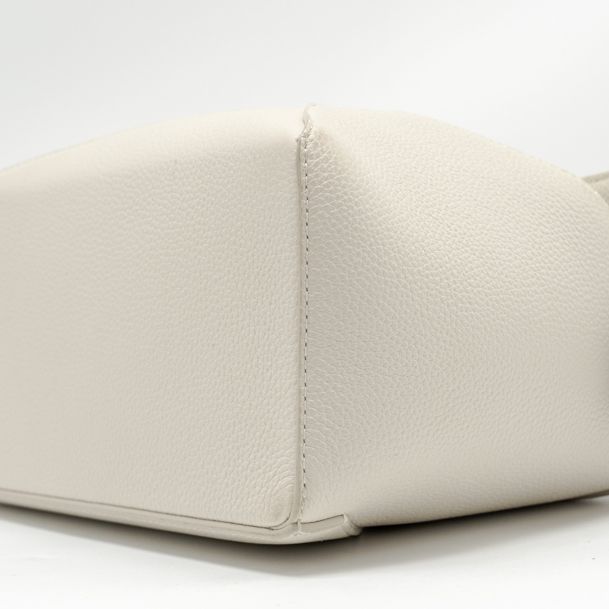 LOEWE SMALL PUZZLE BAG GRAINED CALFSKIN WHITE SHW