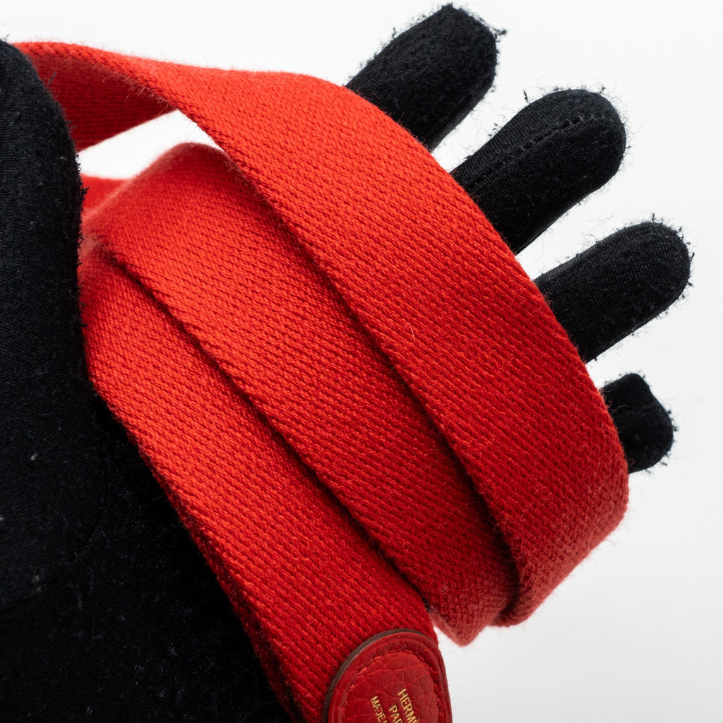 HERMES MINI EVELYNE CLEMENCE ROUGE DE COEUR GHW
