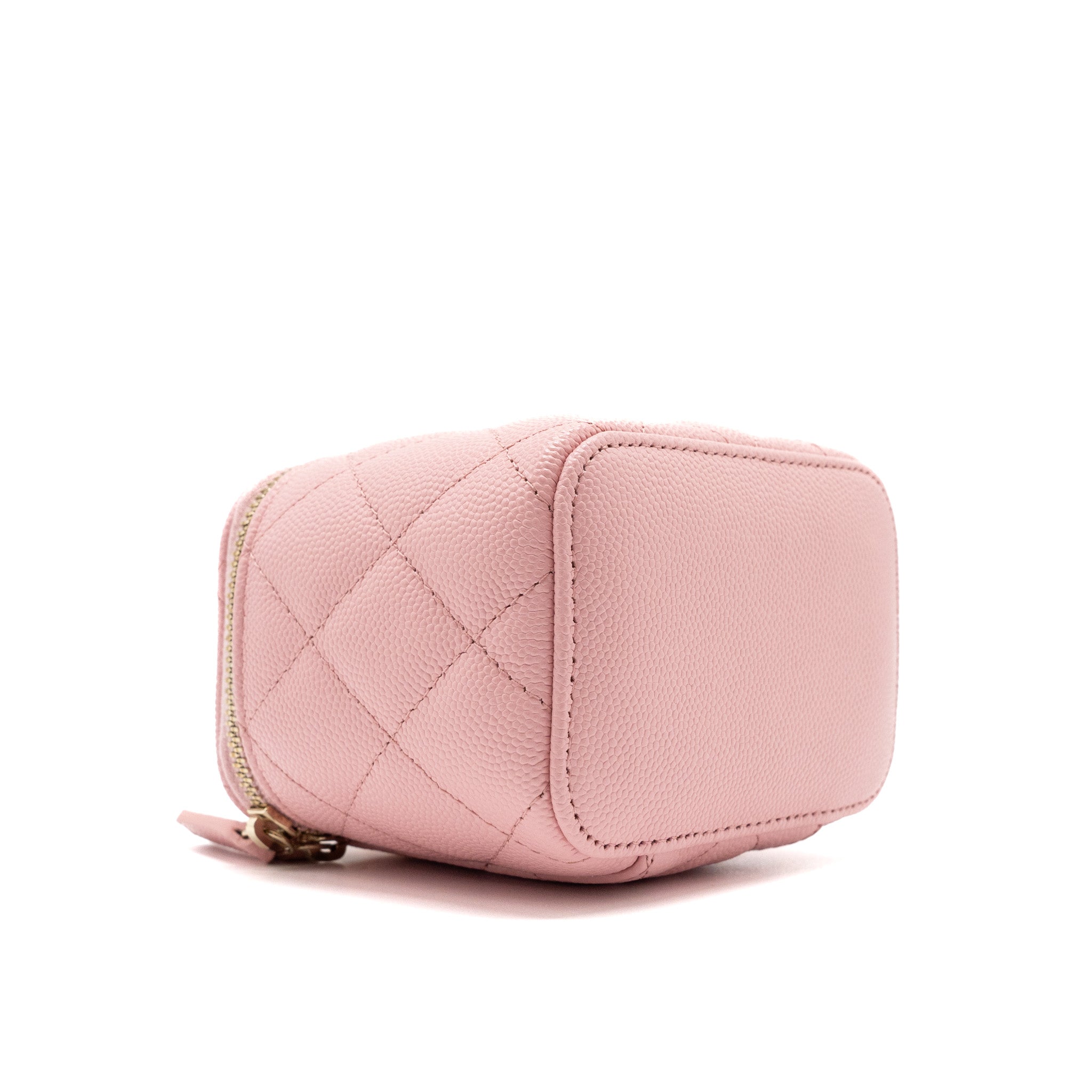 CHANEL MINI VANITY CASE CAVIAR PINK LGHW