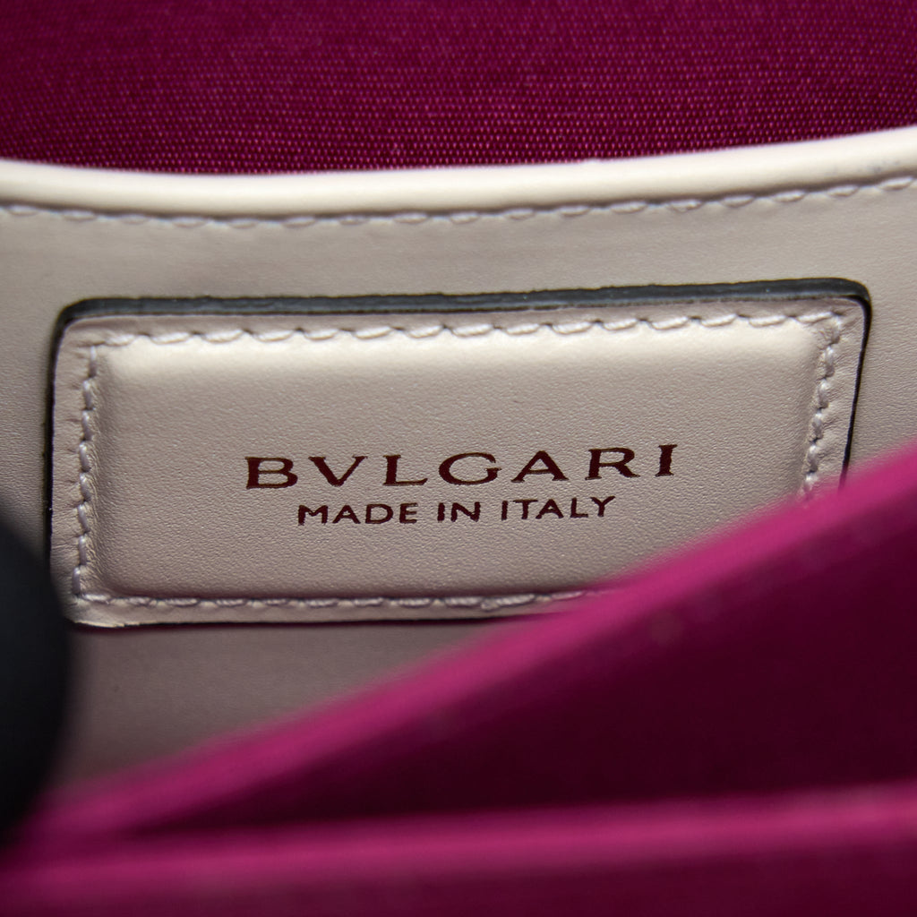BVLGARI TOP HANDLE SERPENTI BAG WHITE