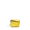 LOEWE NANO PUZZLE CLASSIC CALFSKIN YELLOW WITH SHW