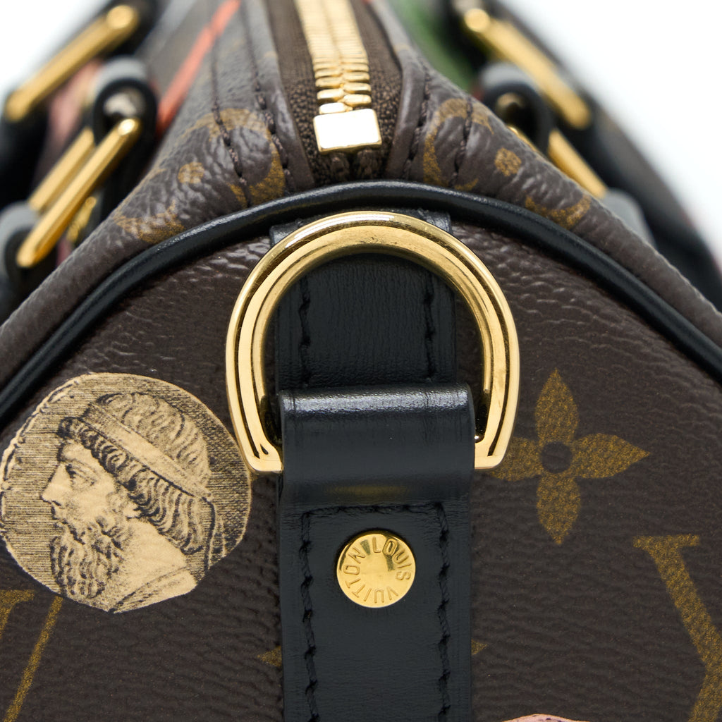 LOUIS VUITTON X FORNASETTI SPEEDY BANDOULIERE 25 MULTICOLOUR MONOGNRAM CANVAS GHW (NEW VERSION)