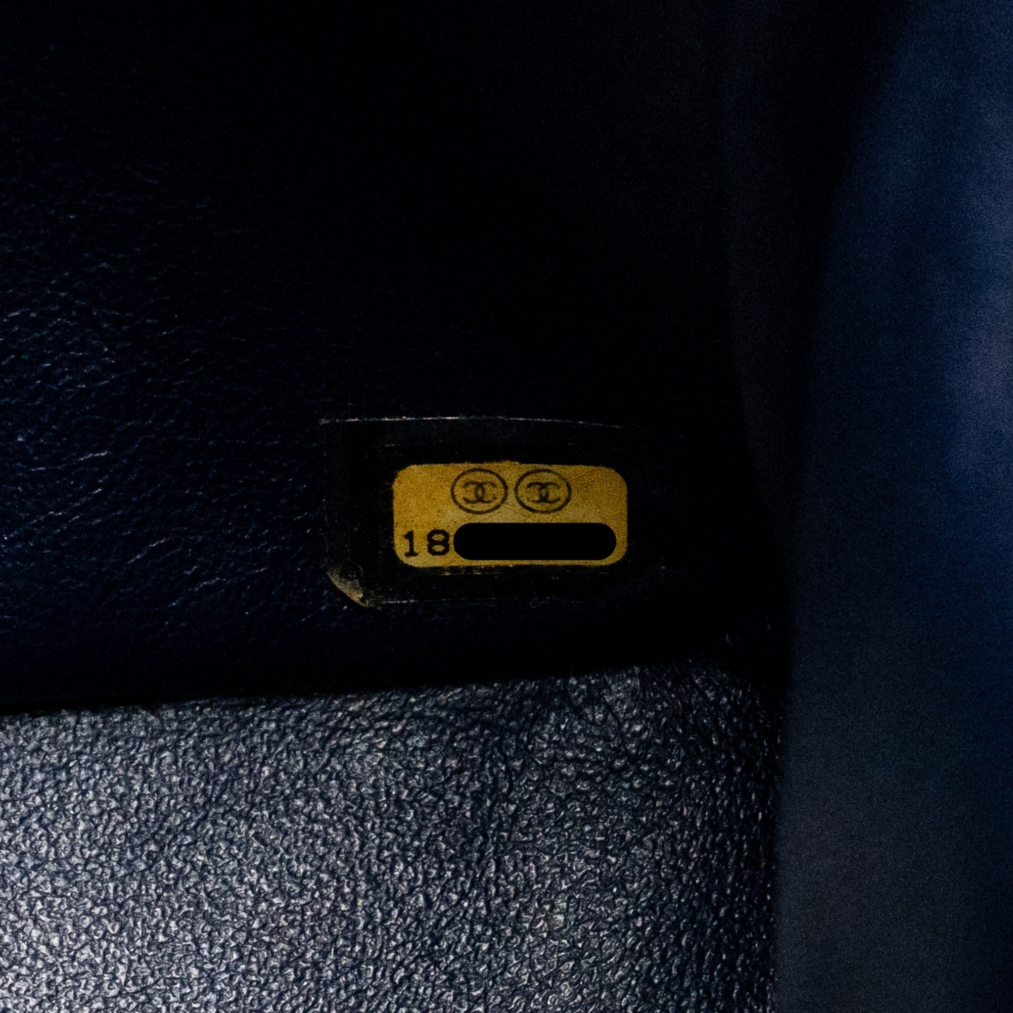 CHANEL JUMBO CLASSIC DOUBLE FLAP BAG CAVIAR DARK BLUE SHW