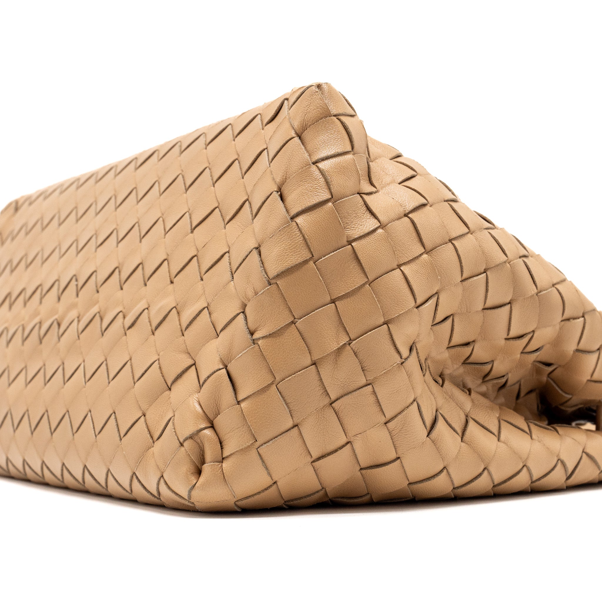BOTTEGA VENETA GARDA TOTE BAG INTRECCIATO LAMBSKIN BEIGE GHW