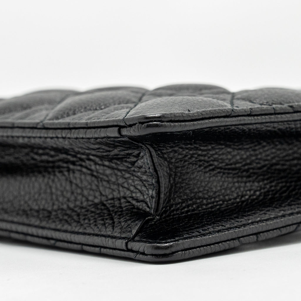 DIOR CARO EVERY DIOR POUCH SUPPLE CALFSKIN BLACK GHW