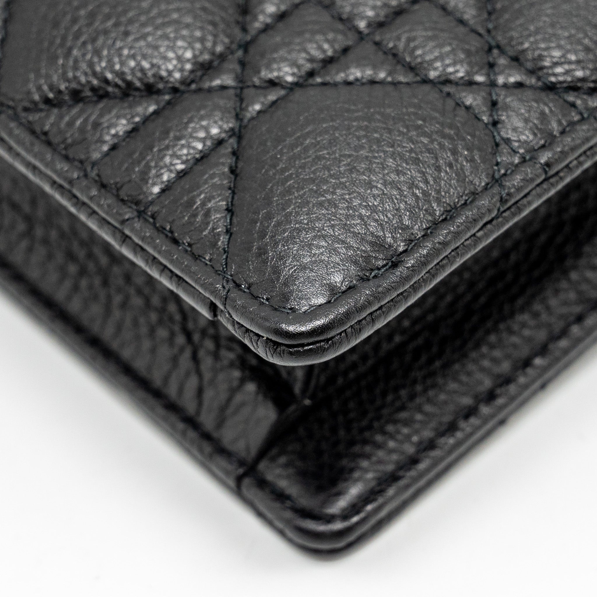 DIOR CARO EVERY DIOR POUCH SUPPLE CALFSKIN BLACK GHW
