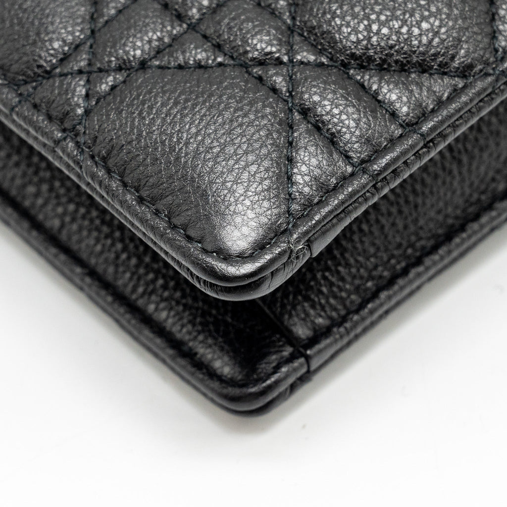 DIOR CARO EVERY DIOR POUCH SUPPLE CALFSKIN BLACK GHW