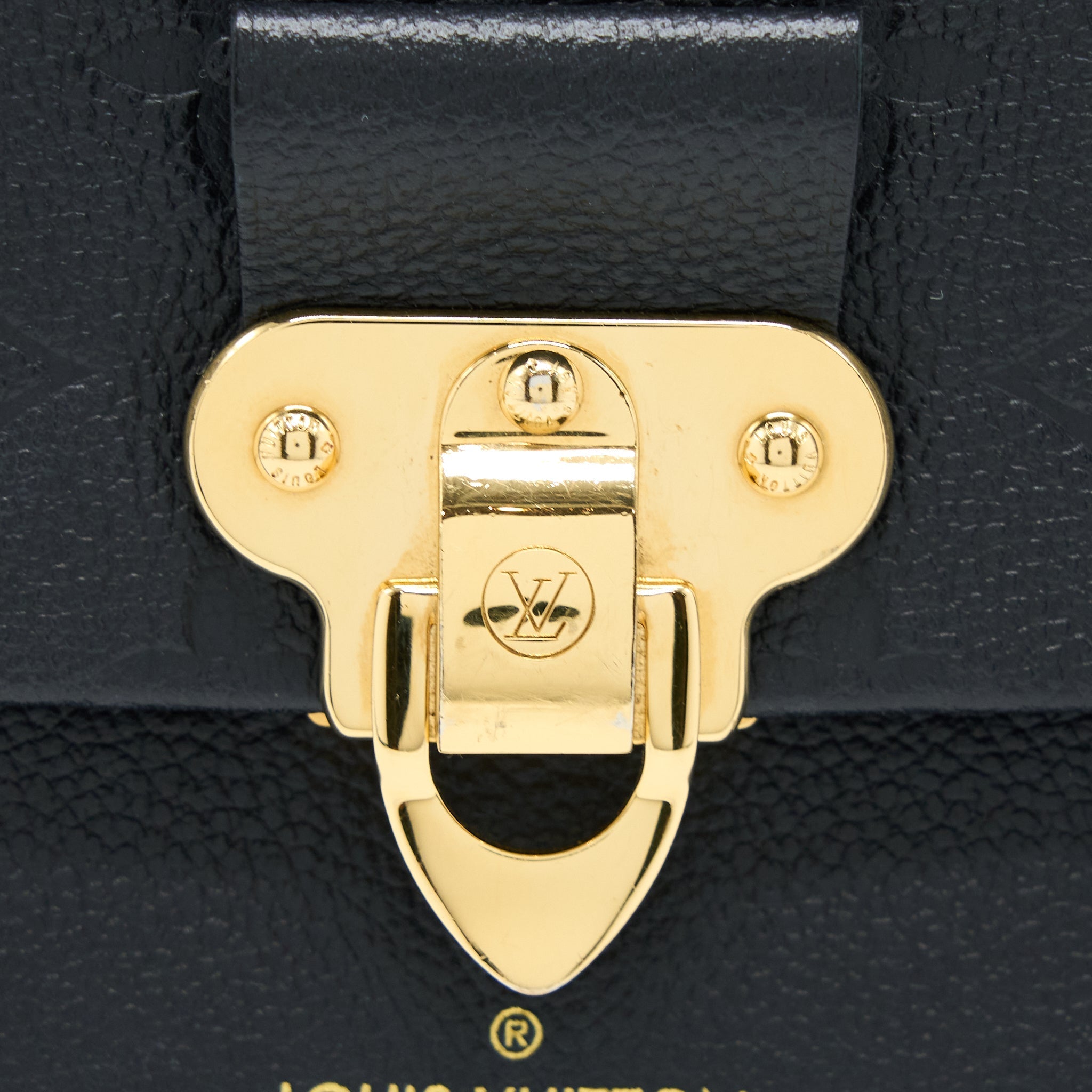 LOUIS VUITTON VAVIN BB MONOGRAM EMPREINTE BLACK GHW