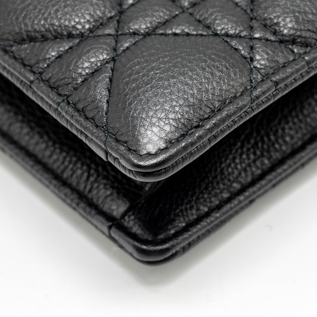 DIOR CARO EVERY DIOR POUCH SUPPLE CALFSKIN BLACK GHW