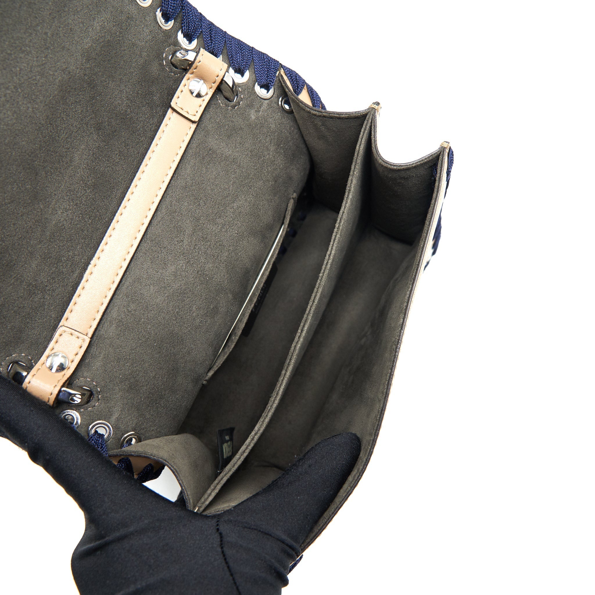 FENDI KAN I DARK BEIGE / NAVY WITH SHW