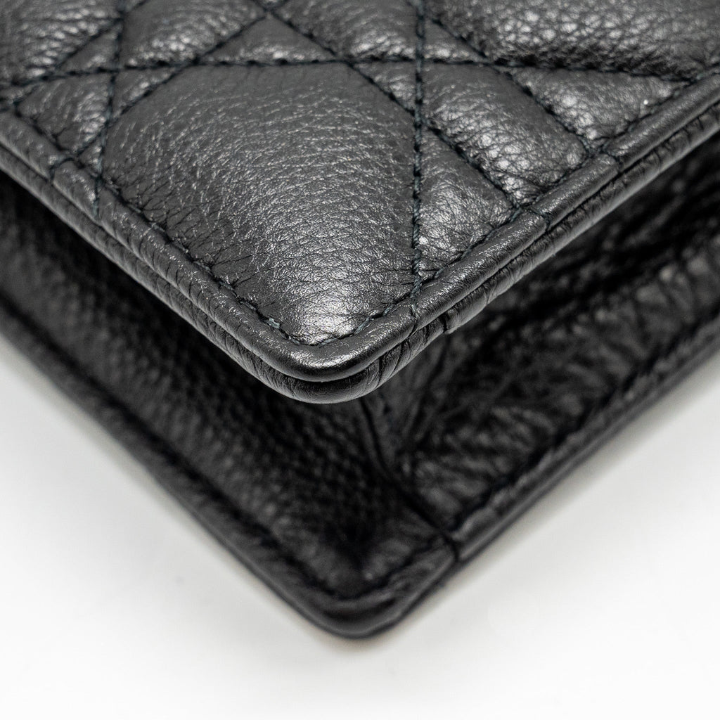 DIOR CARO EVERY DIOR POUCH SUPPLE CALFSKIN BLACK GHW