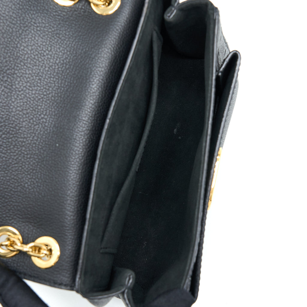 LOUIS VUITTON VAVIN BB MONOGRAM EMPREINTE BLACK GHW